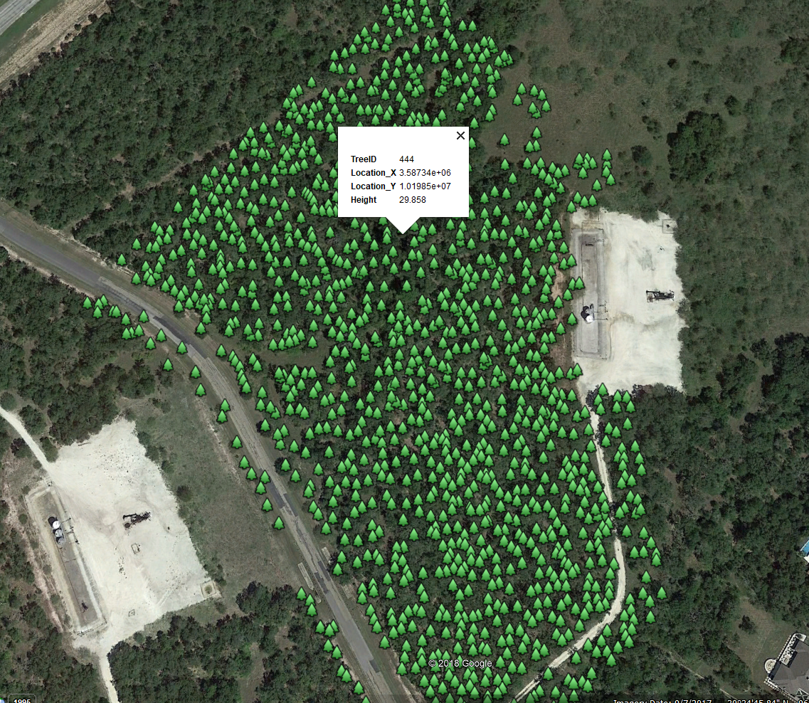 McCord Data Collection Services - Drone LiDAR Tree Count